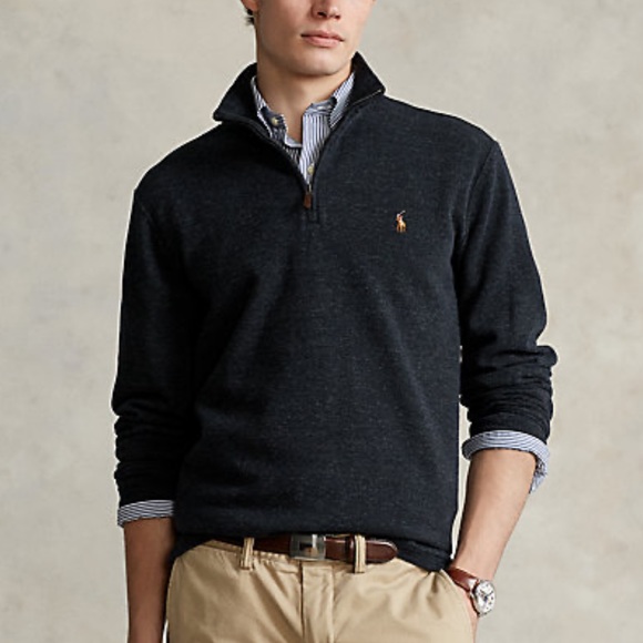 Polo Ralph Lauren - Estate-Rib Quarter-Zip Pullover - Men’s size large - Picture 2 of 4